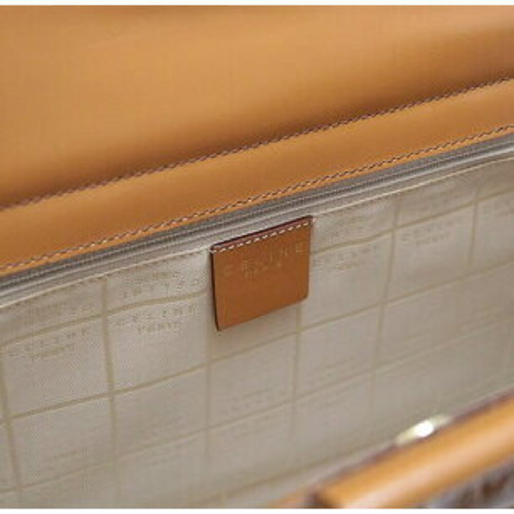 Celine Crocodile Handbag Handles Camel - Picture 4 of 6